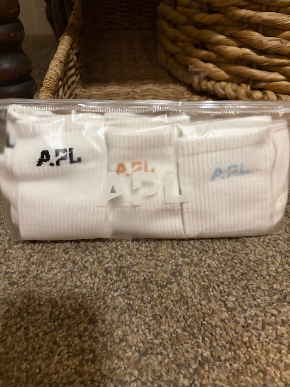 APL Lux Logo Crew Socks 3 Pack. NWT!